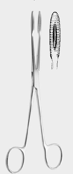 Затискач губчастий ГРОССА – МАЙЄРА (GROSS MAIER) без фіксатора, 20,0 см (cm), вигнутий